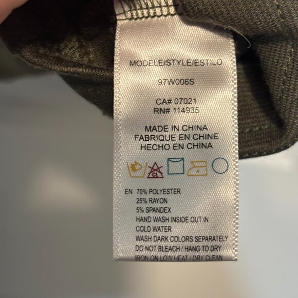 RD Style Heather Green Stretchy Knee-Length Pencil Skirt - Size M - Picture 6 of 7